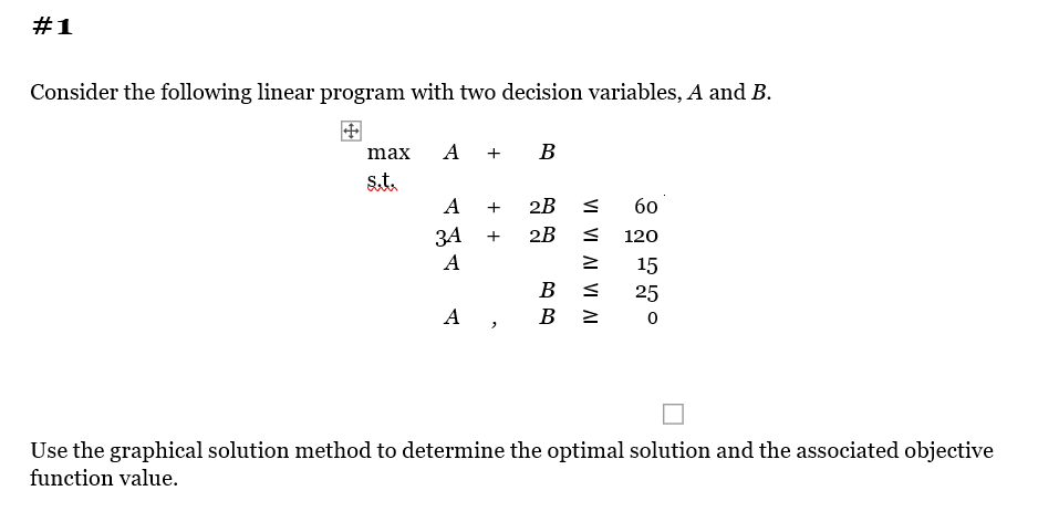 Solved Consider The Following Linear Program With Two | Chegg.com