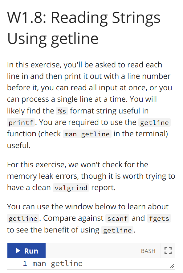 Solved In this exercise, you'll be asked to read each line | Chegg.com