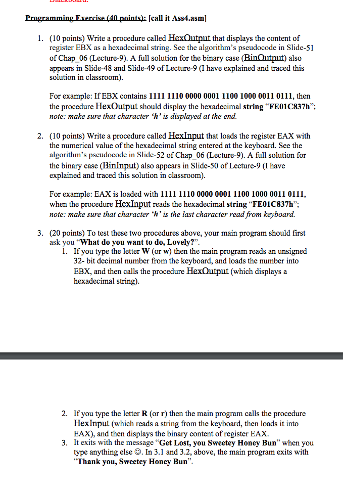 Solved Drulnuuu Programming Exercise 40 Points Call Chegg Com