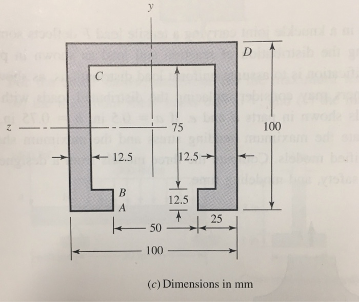 Solved neutral axis, For each section illustrated, find the | Chegg.com