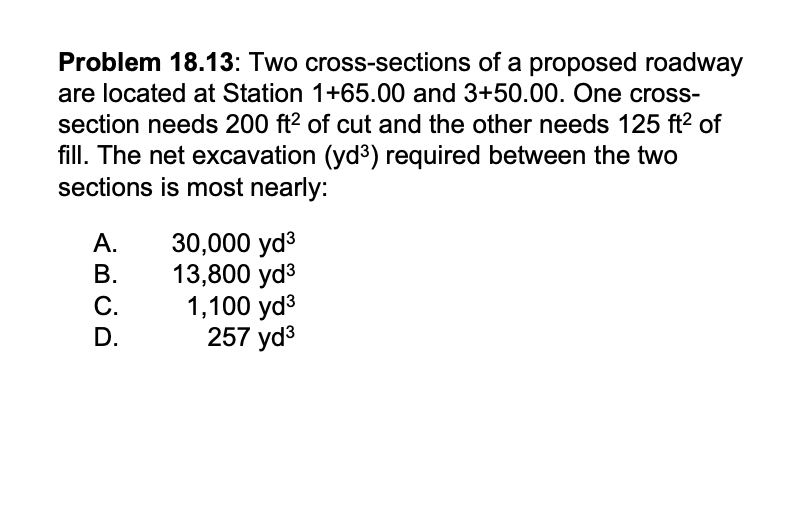 Solved Problem 18.13: Two cross-sections of a proposed | Chegg.com