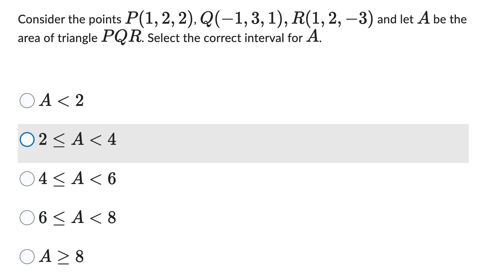 Solved Consider The Points P(1,2,2),Q(−1,3,1),R(1,2,−3) And | Chegg.com