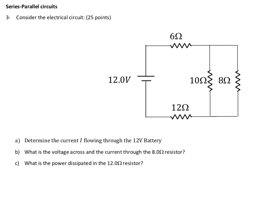 Solved Series-Parallel Circuits 3- Consider The Electrical | Chegg.com