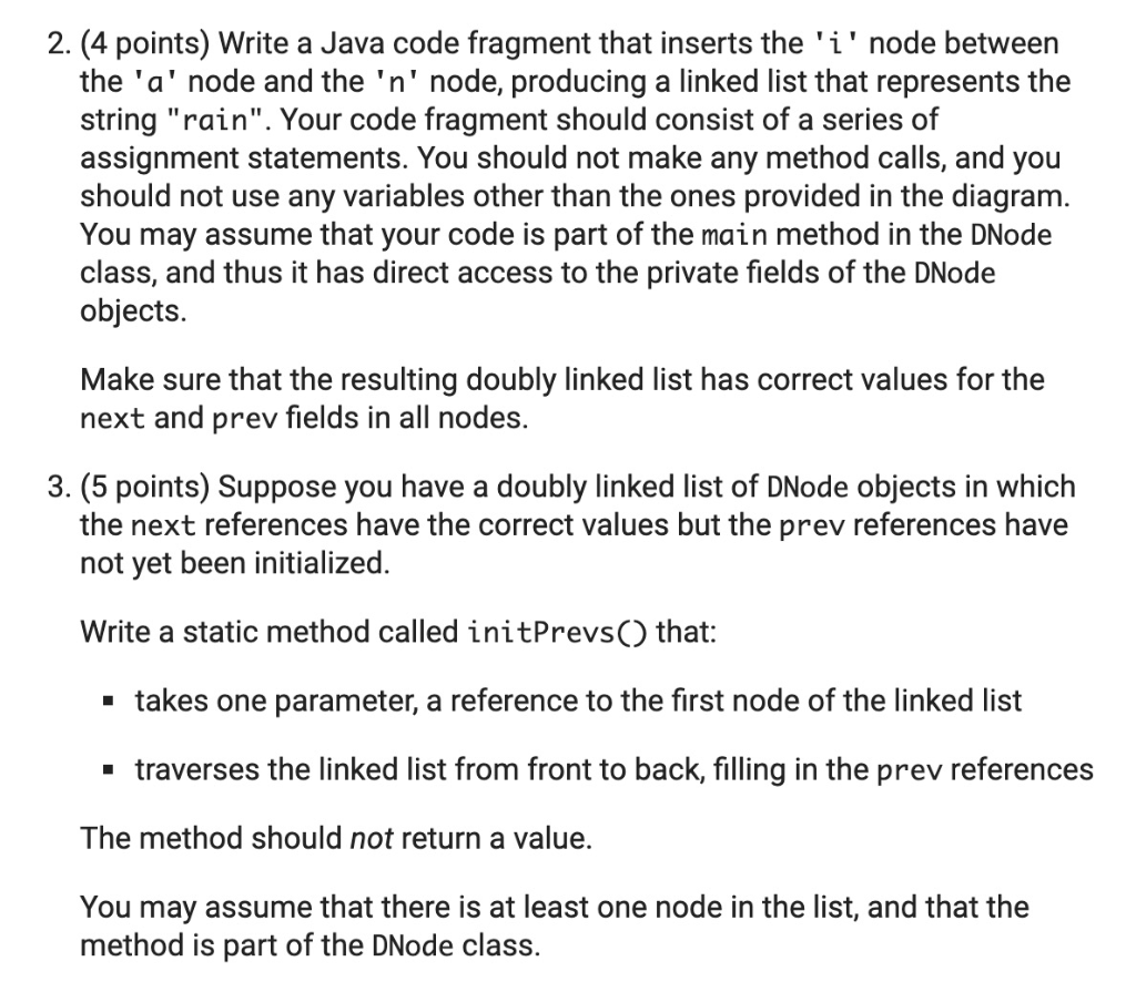 Solved Can you write the code in java for problem 2 and 3 | Chegg.com