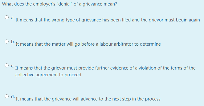 solved-what-does-the-employer-s-denial-of-a-grievance-chegg