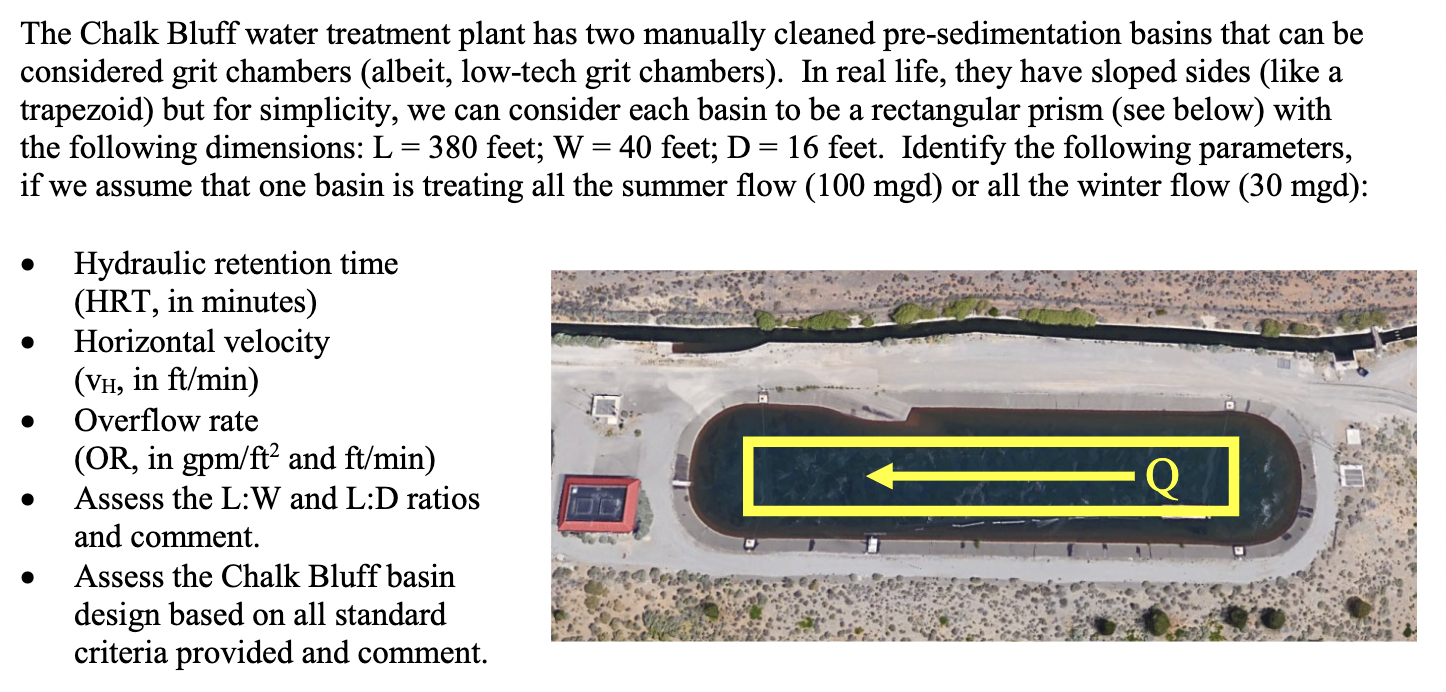 Solved The Chalk Bluff water treatment plant has two
