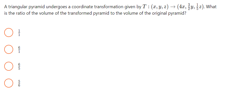 Solved A triangular pyramid undergoes a coordinate | Chegg.com