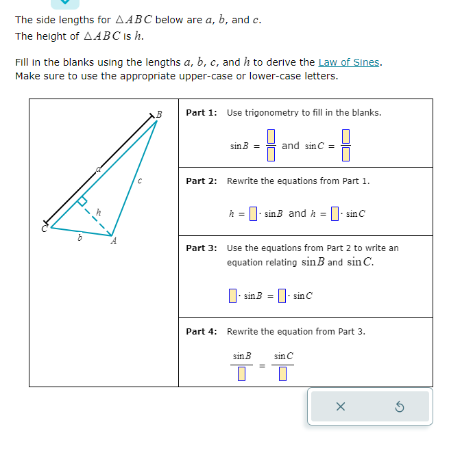 Solved The Side Lengths For ABC Below Are A,b, And C. The | Chegg.com