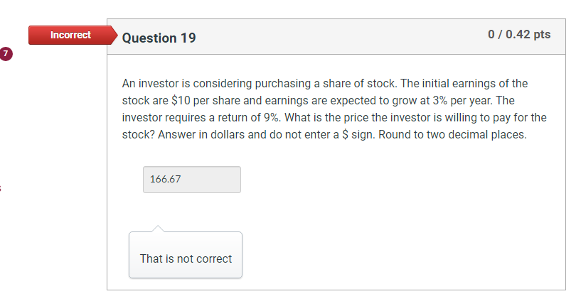 Solved An investor is considering purchasing a share of | Chegg.com