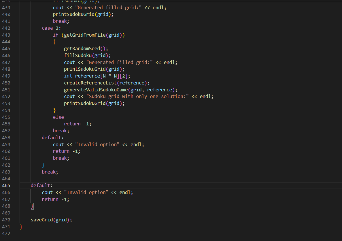 Solved Sudoku solver in C++ (DO NOT change the main | Chegg.com