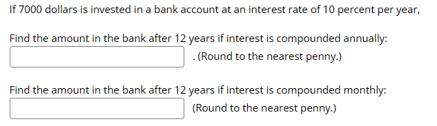 7000 5 percent interest