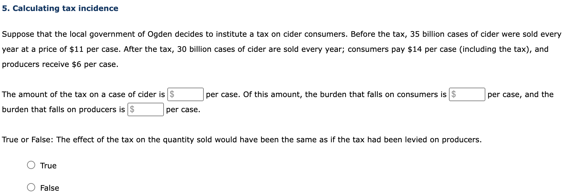 Solved Suppose that the local government of Ogden decides to