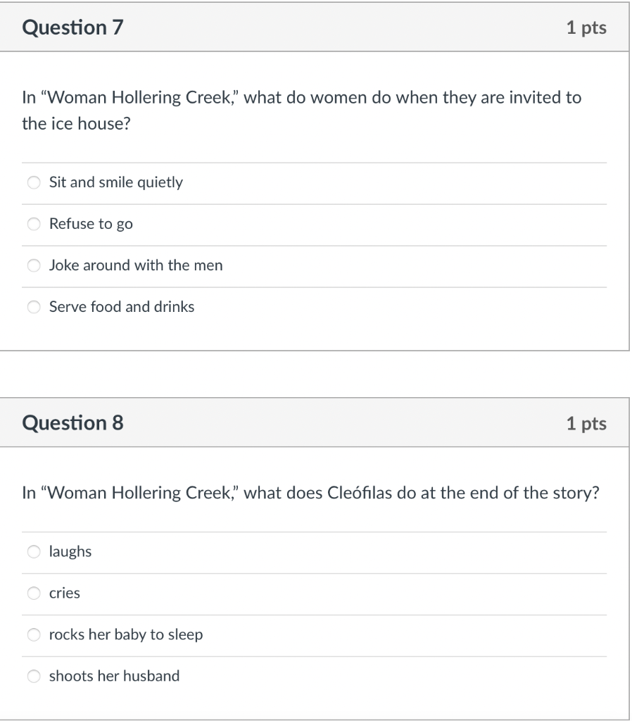 In "Woman Hollering Creek," what do women do when