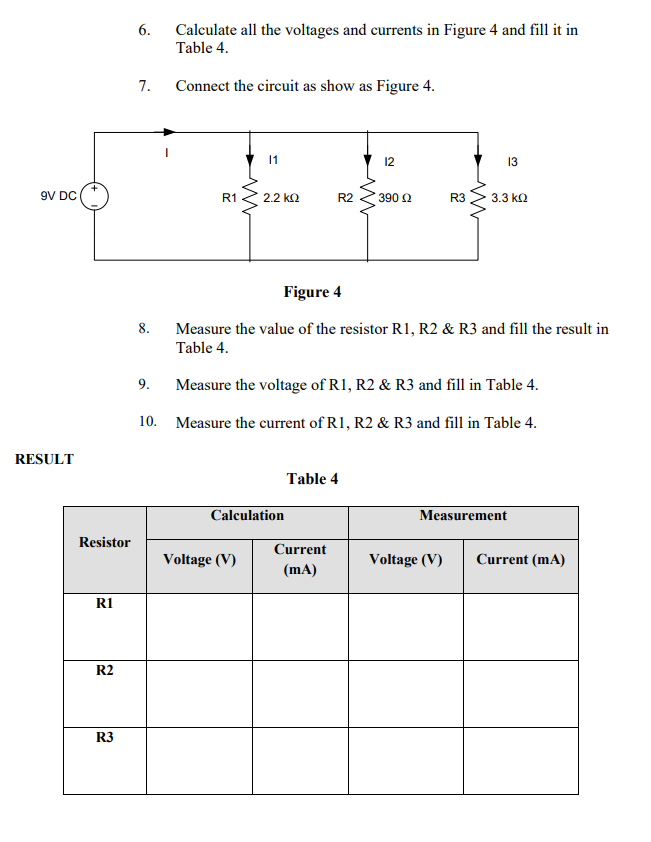 Solved 6. Calculate all the voltages and currents in Figure | Chegg.com