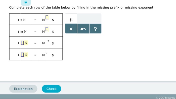 Solved Complete each row of the table below by filling in Chegg