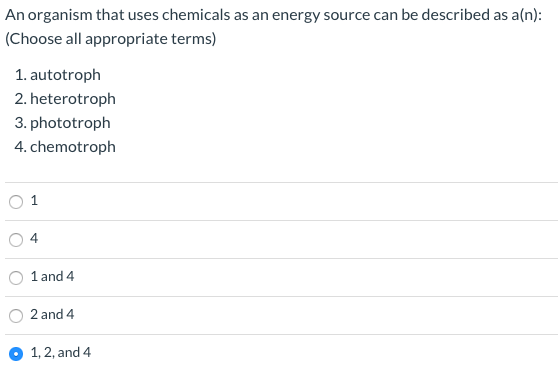 The Term Chemotroph Refers To An Organism That