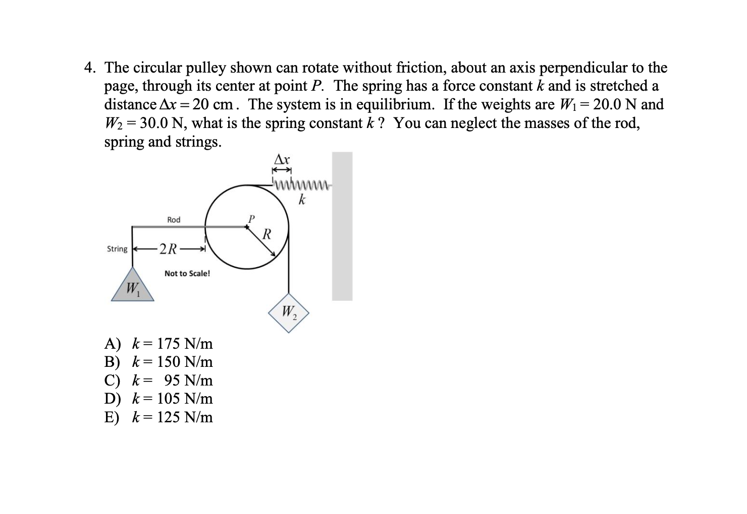 Solved = 4. The Circular Pulley Shown Can Rotate Without | Chegg.com