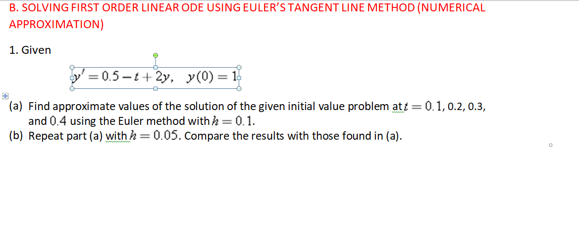 Solved USE ALSO MATLAB TO DETERMINE PLOT FOR LETTER A AND B | Chegg.com