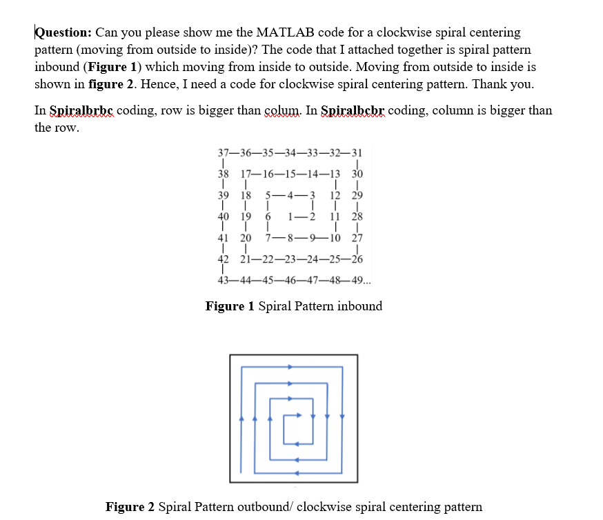 Solved Question: Can you please show me the MATLAB code for | Chegg.com