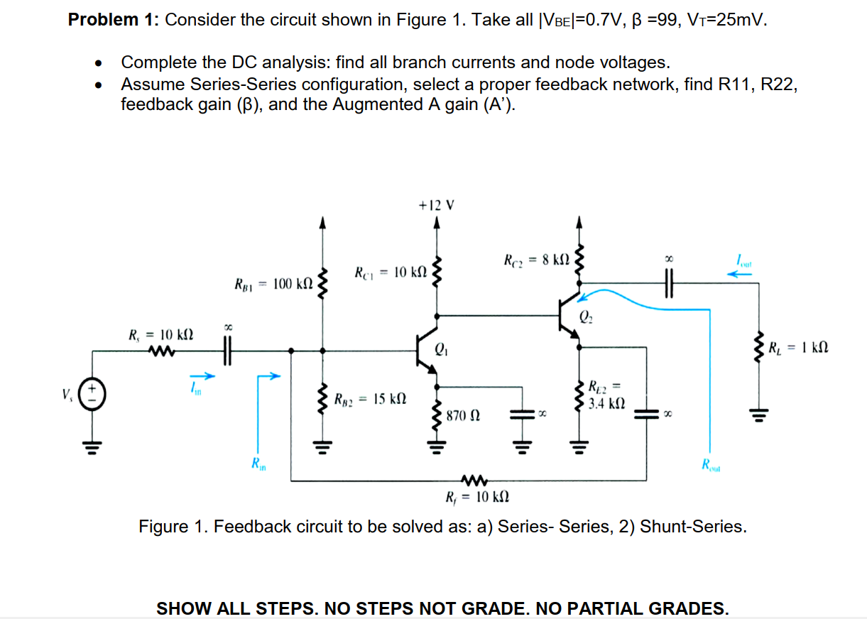 Solved Problem 1: Consider The Circuit Shown In Figure 1. | Chegg.com