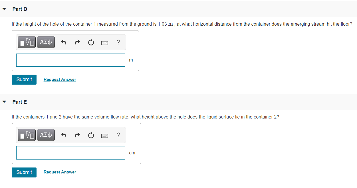 Solved Consider two identical containers that are open at | Chegg.com