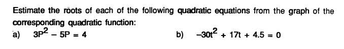 Solved Estimate the roots of each of the following quadratic | Chegg.com