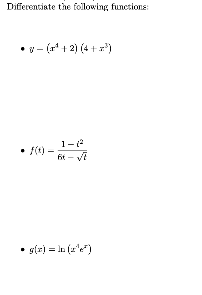 solved-differentiate-the-following-functions-y-x4-2-4-x3-chegg