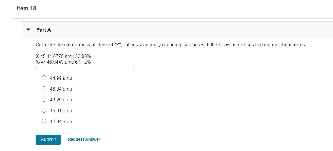 Solved Item 17 Part A What is the chemical formula for | Chegg.com