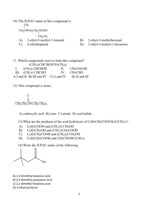 Solved 8) What is the product of the following reaction? 1. | Chegg.com