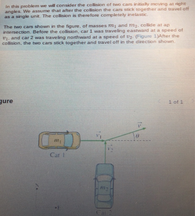 Solved In This Probiem We Will Consider The Collision Of Two Chegg Com