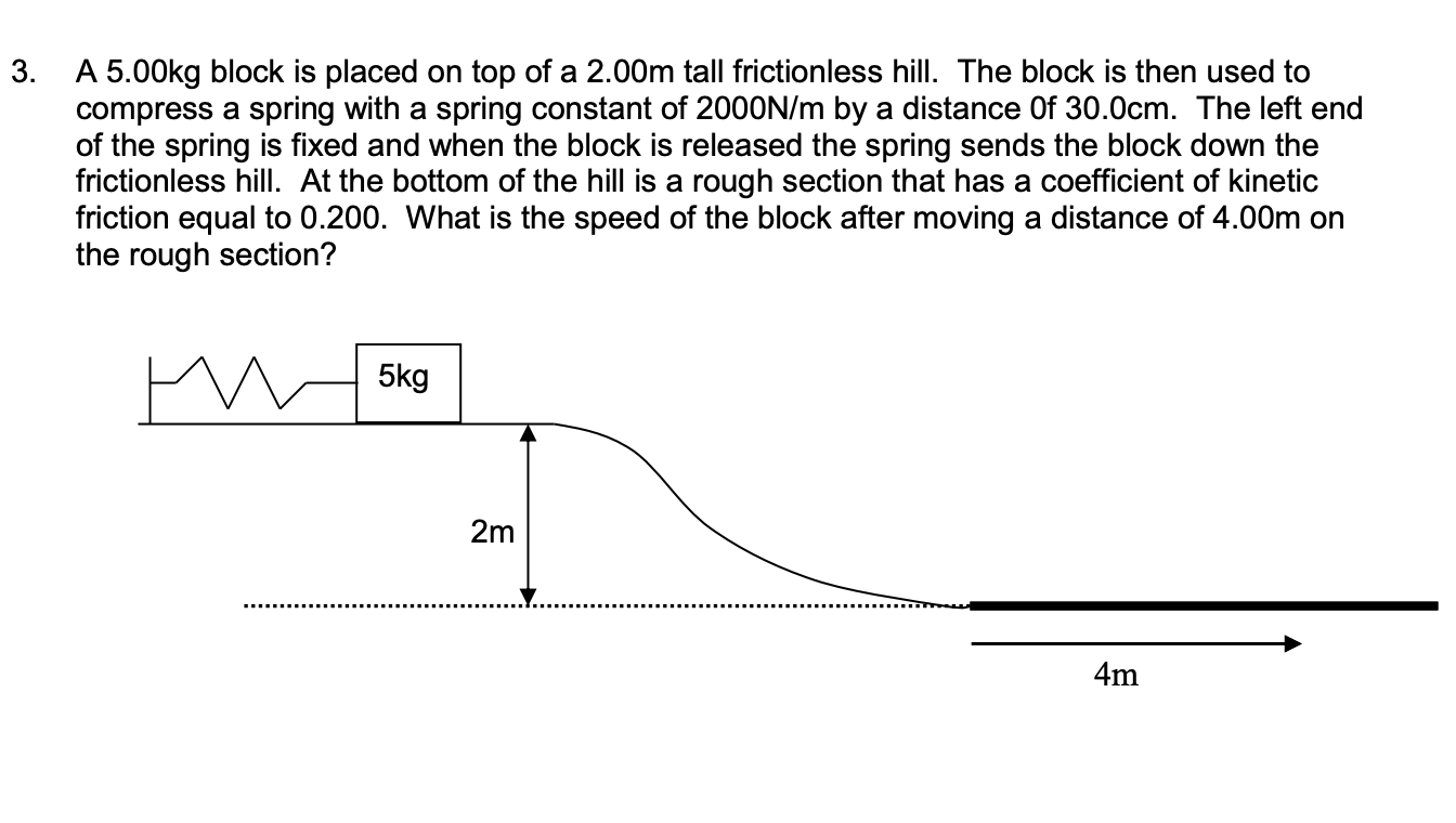 Solved A Block With A Mass Of 8.00 Kg Is Traveling To The | Chegg.com