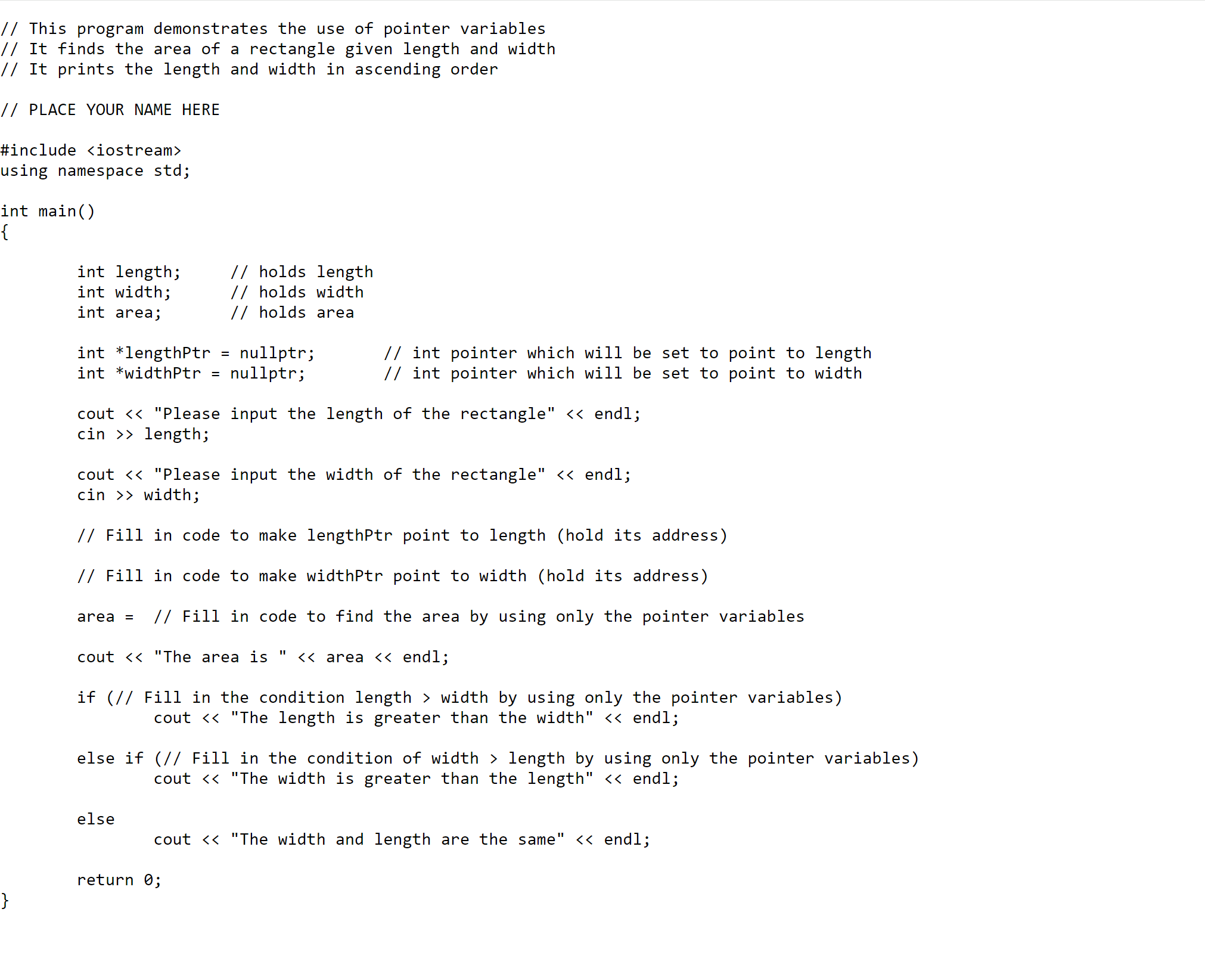 Solved Download the attached Pointer dicussion file.cpp copy | Chegg.com