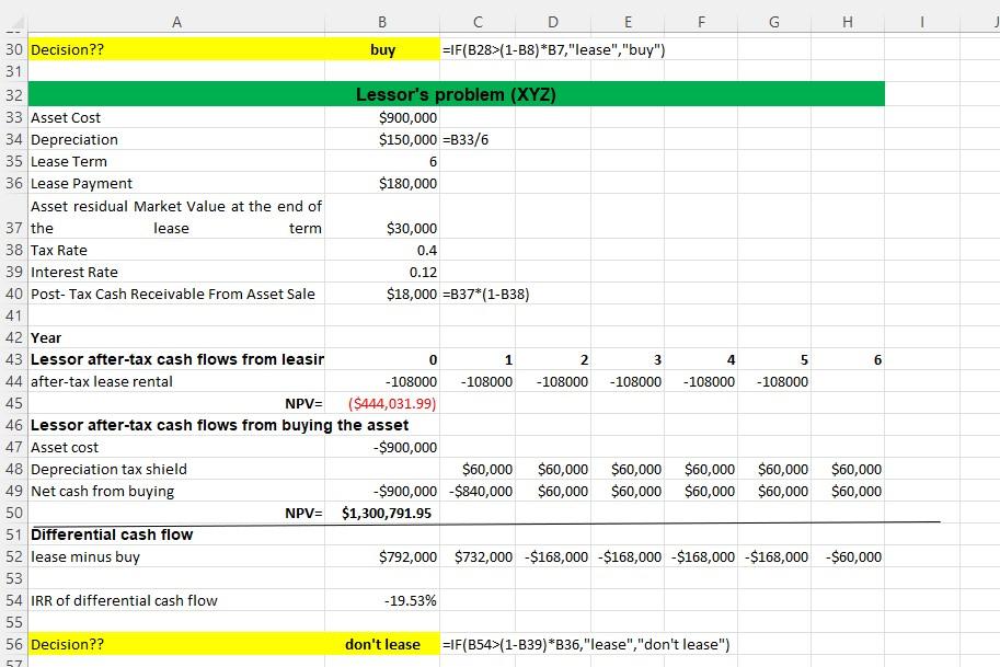 2. (1 point) FINA5352 Corp. is considering leasing an | Chegg.com