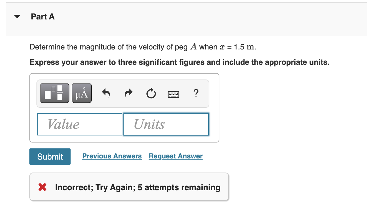 Solved Pegs A And B Are Restricted To Move In The Elliptical | Chegg.com