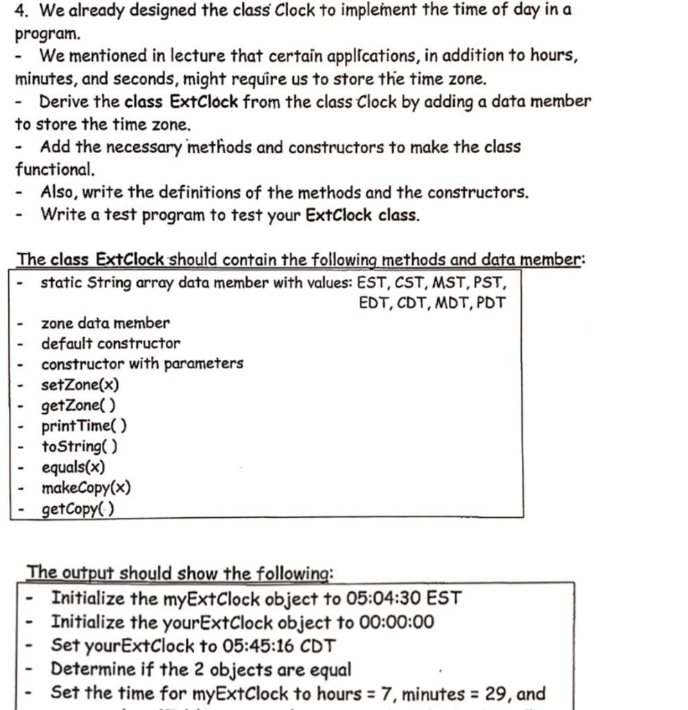 Solved Please solve the following using java and use the | Chegg.com