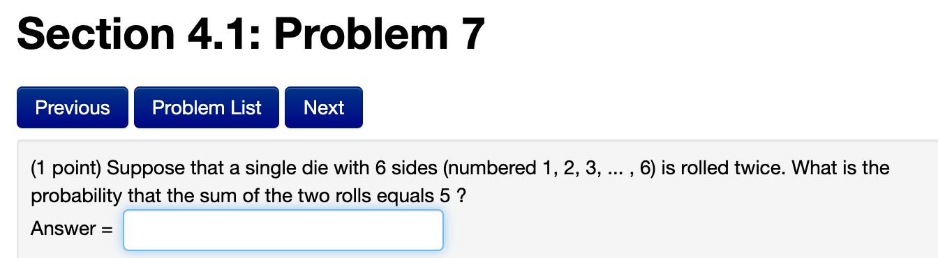 Solved Section 4.1: Problem 6 Previous Problem List Next (1 | Chegg.com