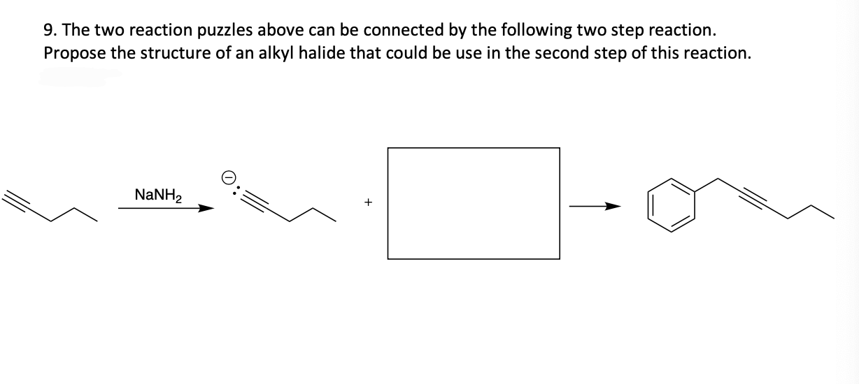 Solved 9. The two reaction puzzles above can be connected by