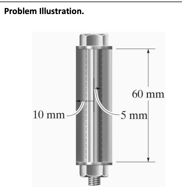 Solved The bolt is made of 2014-T6 aluminum alloy and is | Chegg.com