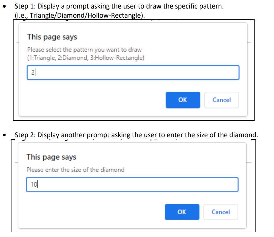 Create a web page named ‘Pattern.html’ that | Chegg.com