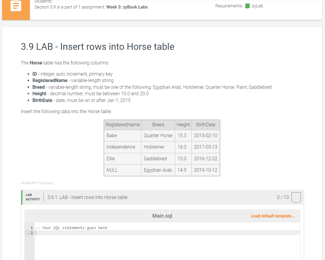 solved-3-9-lab-insert-rows-into-horse-table-n-n-the-horse-chegg