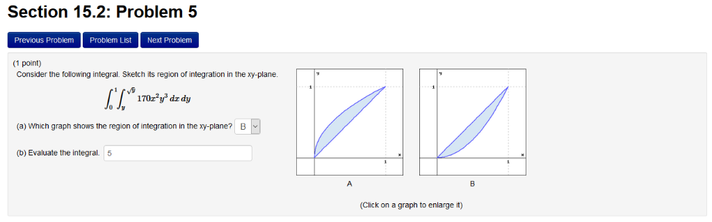 Solved Section 15.2: Problem 5 Previous Problem Problem List | Chegg.com