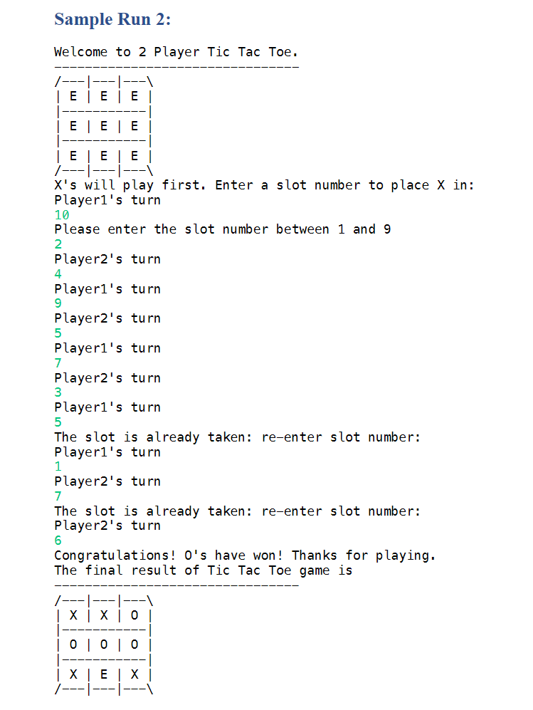 Solved Project Statement Tic-Tac-Toe is a simple and fun