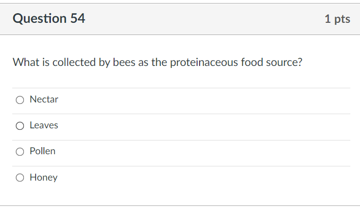 Solved Question 49 1 pts Which structures provide shelter | Chegg.com