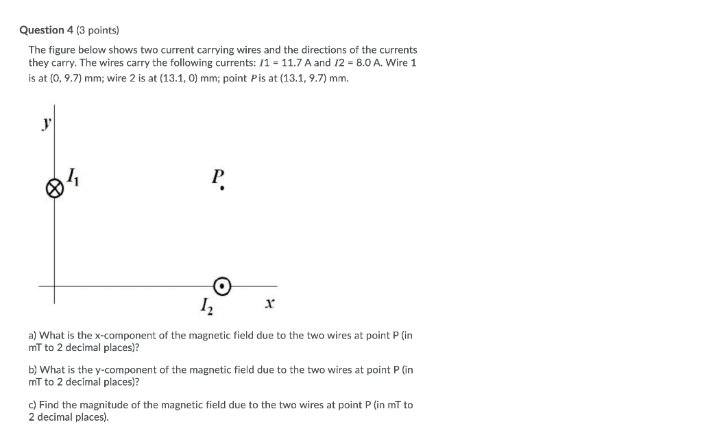 Solved Question 4 (3 points) The figure below shows two | Chegg.com