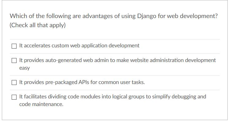 Solved What does {{ name }} do in a Django Template file? O | Chegg.com