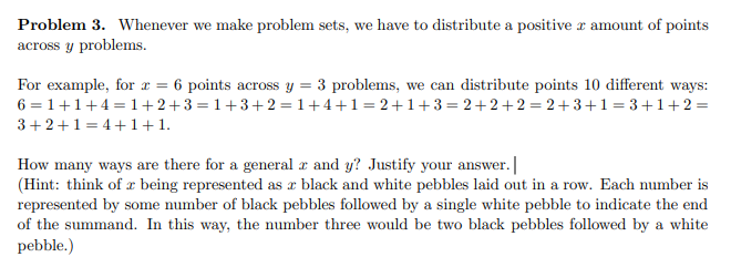 Solved Problem 3. Whenever we make problem sets, we have to | Chegg.com