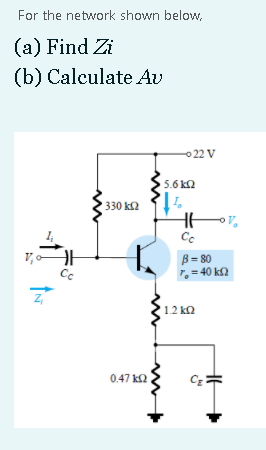 Solved For The Network Shown Below, (a) Find Zi (b) | Chegg.com