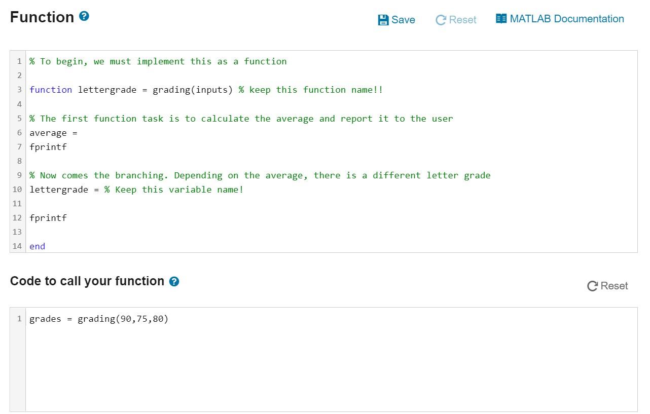 Solved In this problem, you will be writing a MATLAB | Chegg.com