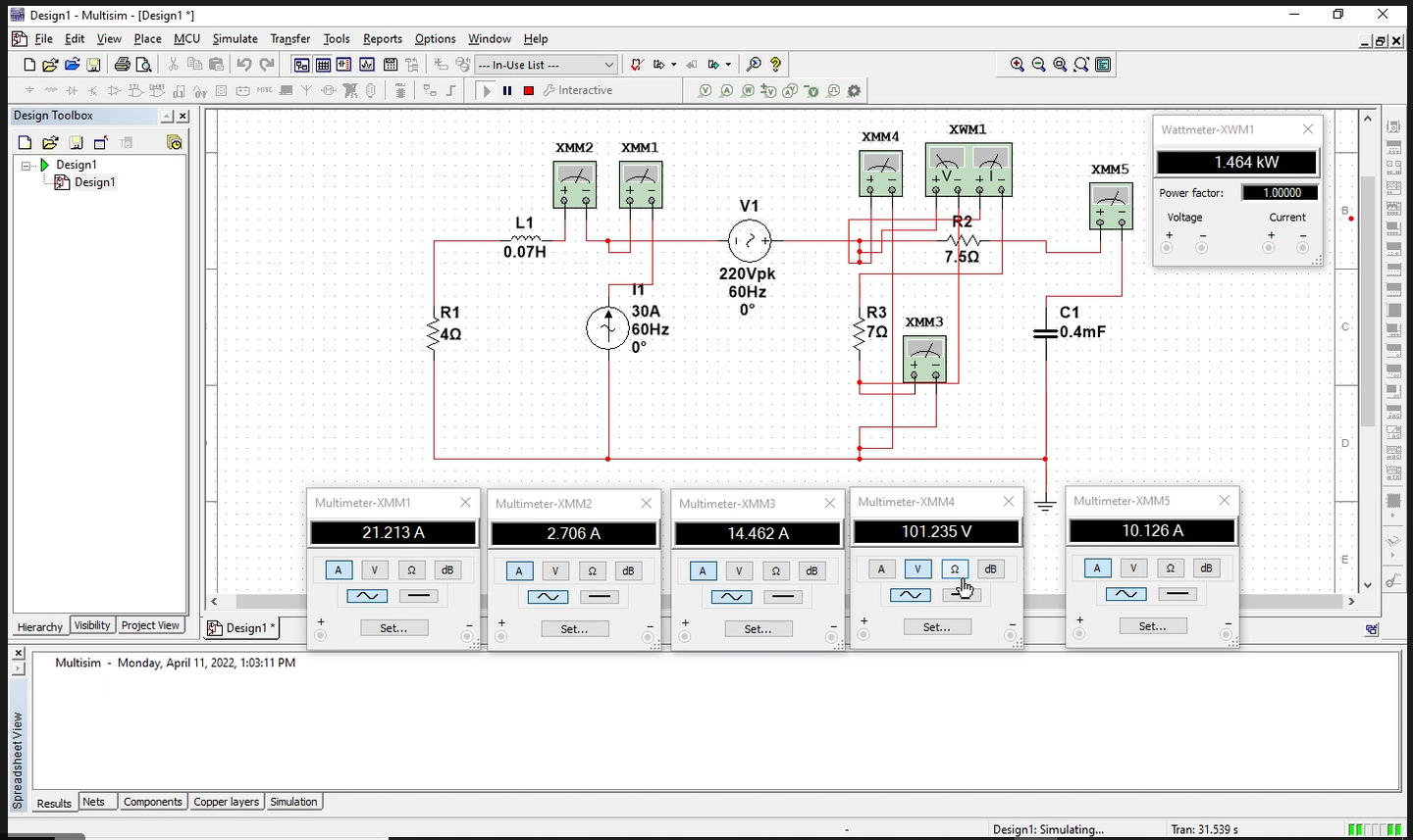 Solved Х EN 6 X Design1 Multisim [Design1 *] Eile Edit