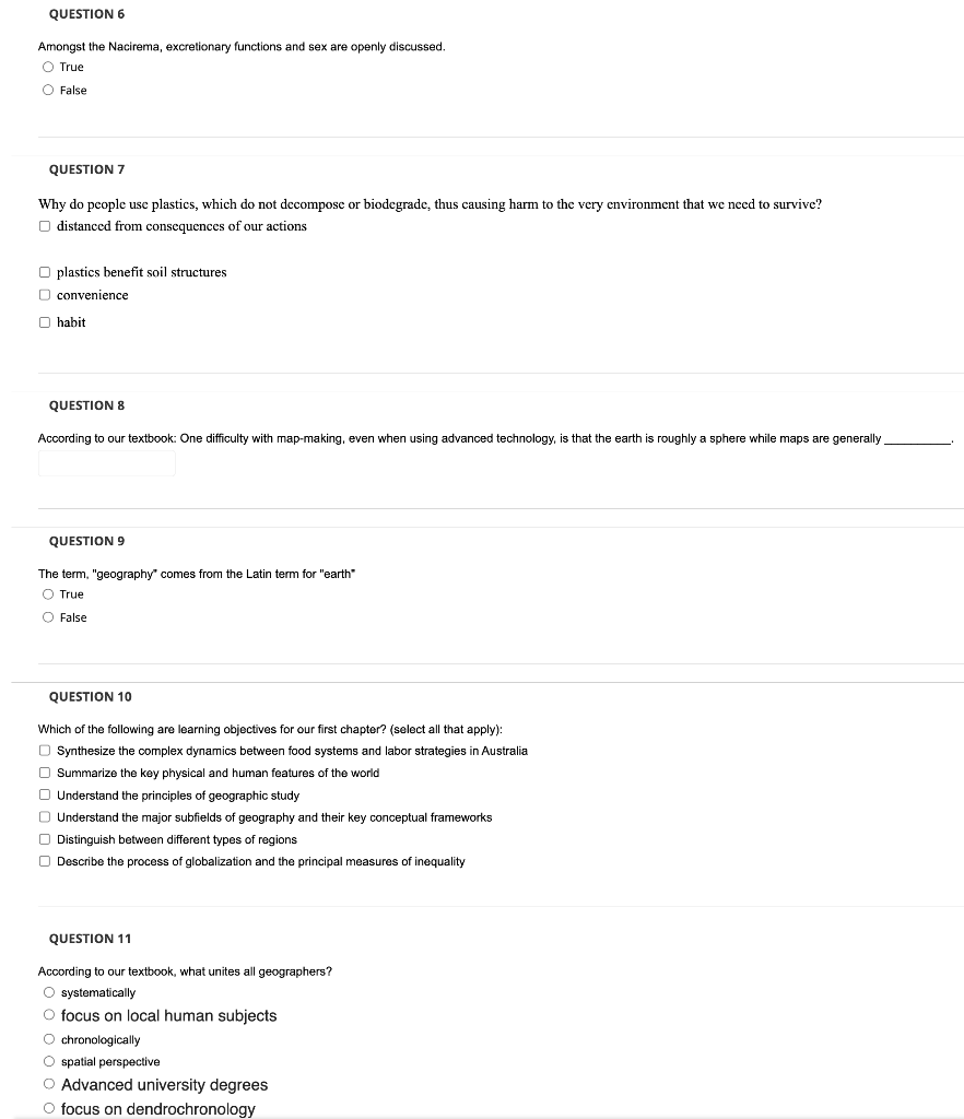Solved Nacirema "mouthrite" involves coating the tongue in